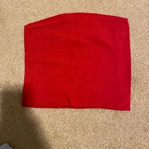 Brandy Melville red tube top.